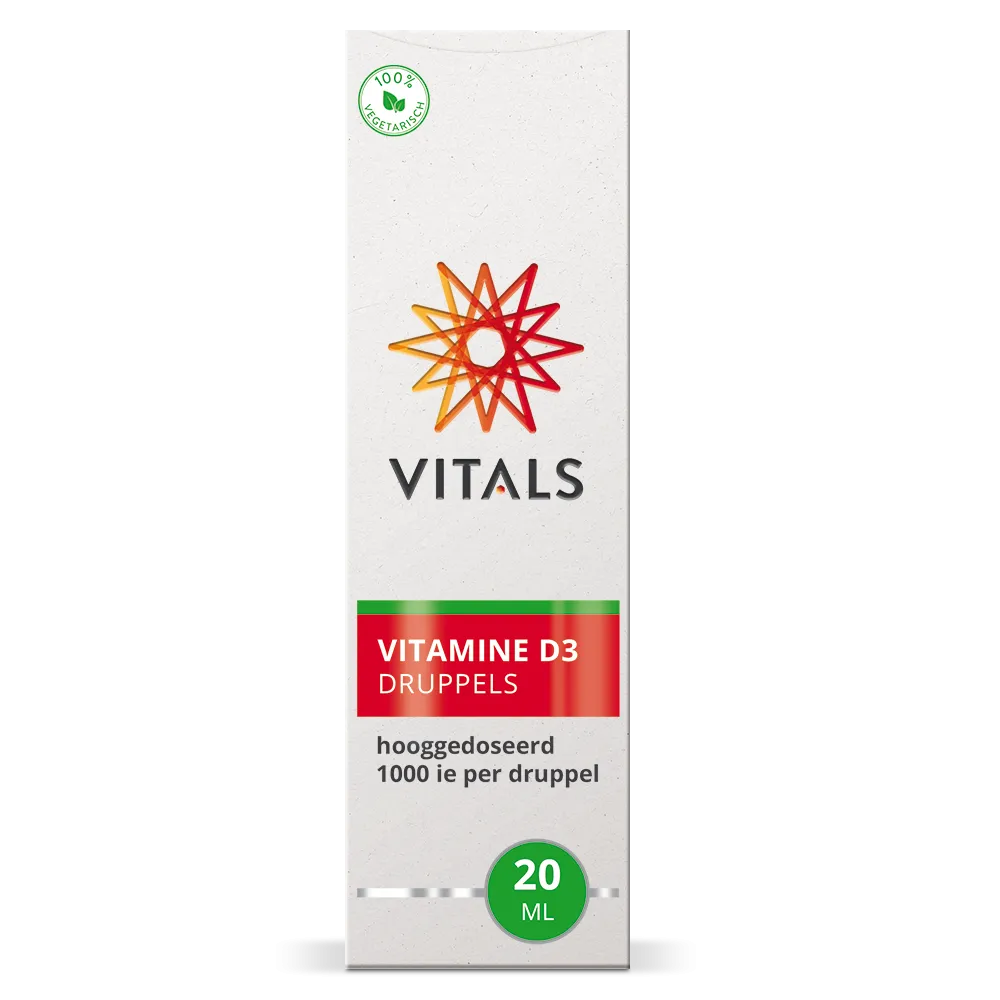 Vitals Vitamine D3 Druppels 1000 IE (20 ml)