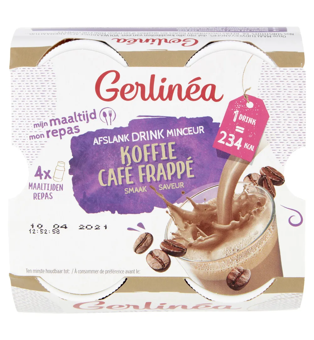 Gerlinéa Afslank Drinkmaaltijd Koffie smaak 4-pack (4 x 236 ml) - image 3