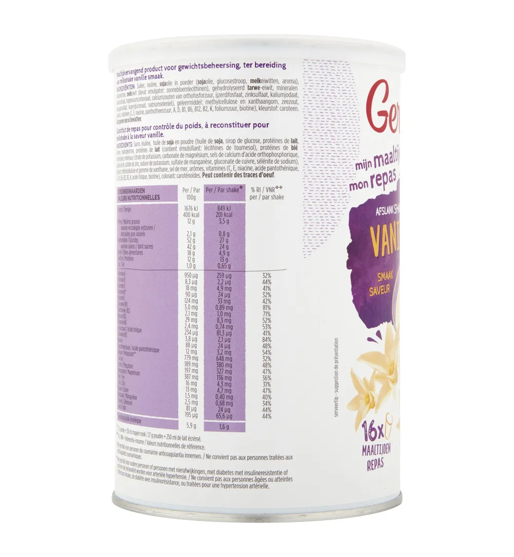 Gerlinéa Afslank Maaltijdshake Vanille smaak (436 gr) - image 4